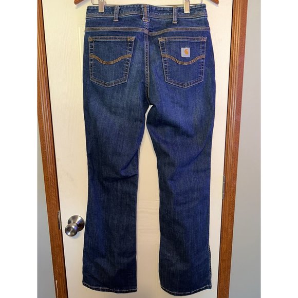 Carhartt Women's Relaxed Fit Mid-Rise Denim Jasper Jeans Size 4 - Picture 5 of 12